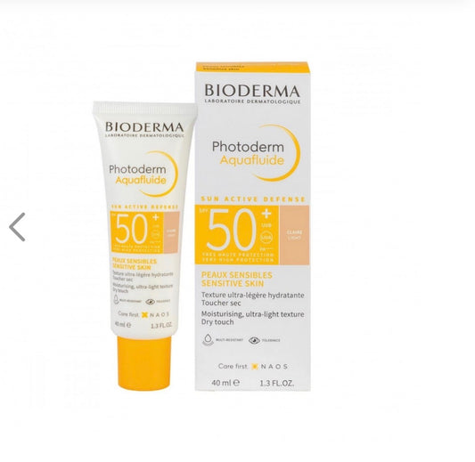 لوشن واقي شمس بعامل حماية 50 للبشرة الحساسة لون فاتح من بيوديرما 40مل