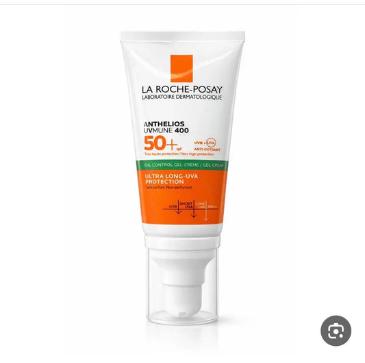 La Roche-Posay Anthelios Oil Control SPF50+ (Invisible Finish) | واقي شمس لاروش بوزيه للبشرة الدهنية والمختلطة بدون لون – حماية +SPF50