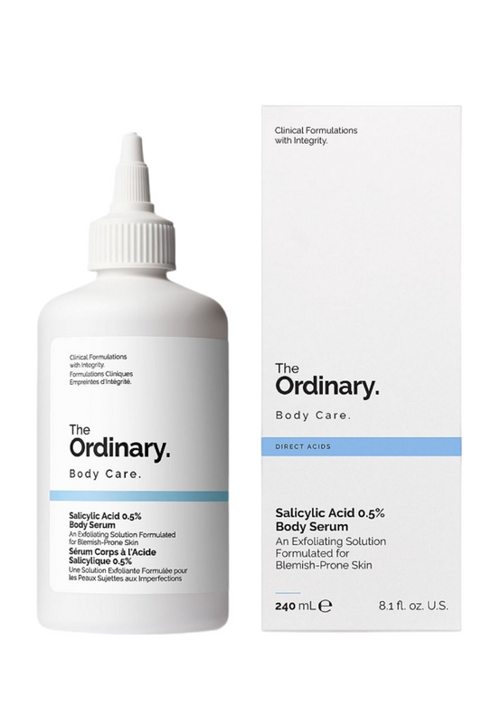 Salicylic acid serum for the body to treat pimples and acne scars