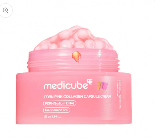 Medicube PDRN Pink Collagen Capsule Cream كريم كبسولات الكولاجين الوردي
