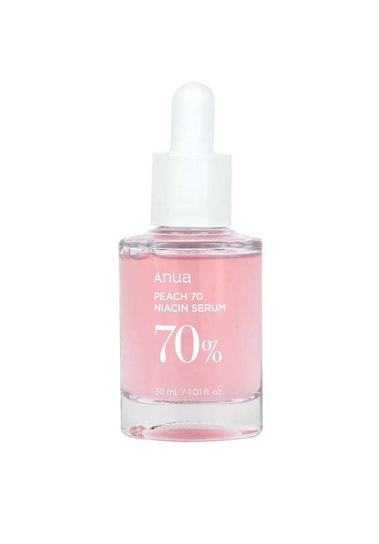 Korean Peach Serum 70% and Niacinamide from the Korean brand Anwa