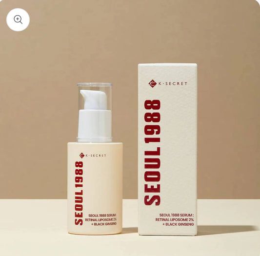 KSECRET SEOUL 1988 Serum : Retinal Liposome 2% + Black Ginseng سيروم غني بالريتنال بنسبة ٢% + الجينسينغ الأسود