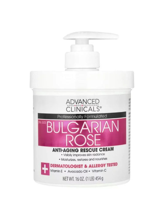 كريم الجسم بالورد البلغاري من ادفانسد كلينيكالز - 454جرام